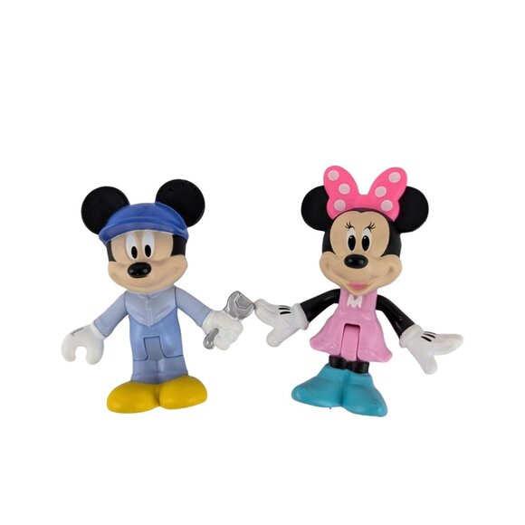 Disney Mickey Mouse Clubhouse Action Figure Toy Donald Goofy Minnie Cake Toppers - Picture 4 of 6